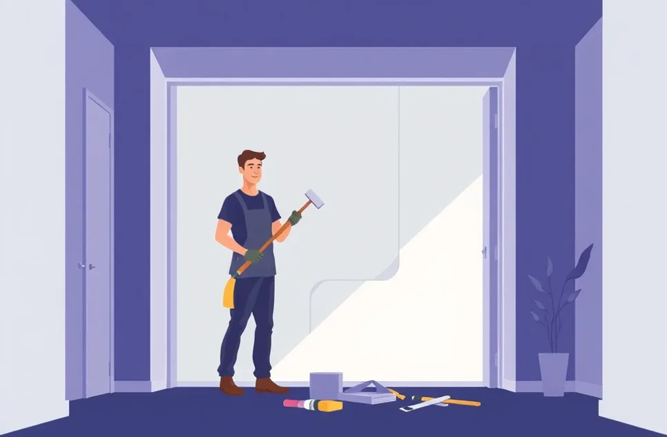 Intérieur rénové après travaux de peinture à Houilles